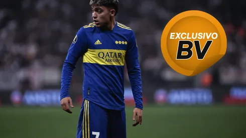 Zeballos jogador do Boca Juniors durante partida contra o Corinthians no estádio Arena Corinthians pelo campeonato Copa Libertadores 2022. Foto: Ettore Chiereguini/AGIF