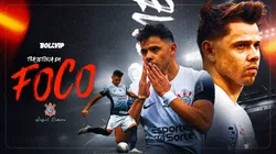 Ángel Romero tem grandes feitos com a camisa do Timão. Foto: Fernando Moreno/AGIF - Ettore Chiereguini/AGIF - Marcello Zambrana/AGIF