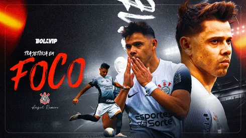 Ángel Romero tem grandes feitos com a camisa do Timão. Foto: Fernando Moreno/AGIF – Ettore Chiereguini/AGIF – Marcello Zambrana/AGIF