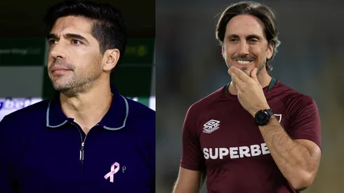 Abel Ferreira e Zubeldía vão se enfrentar neste sábado (22) - Fotos: Marcello Zambrana/AGIF e Jorge Rodrigues/AGIF