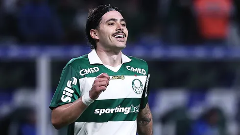 SP - SAO PAULO - 19/11/2025 - BRASILEIRO A 2025, PALMEIRAS X VITORIA - Mauricio jogador do Palmeiras durante partida contra o Vitoria no estadio Arena Allianz Parque pelo campeonato Brasileiro A 2025. Foto: Ettore Chiereguini/AGIF