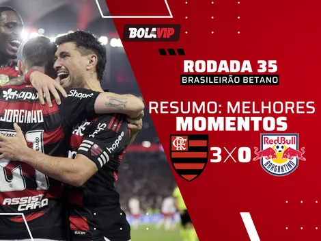 Flamengo vence Bragantino e continua na liderança