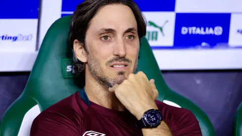 Zubeldía celebra invencibilidade do Fluminense — Foto Marcello ZambranaAGIF