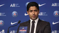 Nasser Al-Khelaifi, dono do PSG - Foto: Sebastien Muylaert/Getty Images