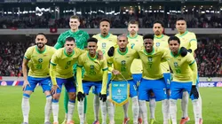 Seleção titular no amistoso contra a Tunísia