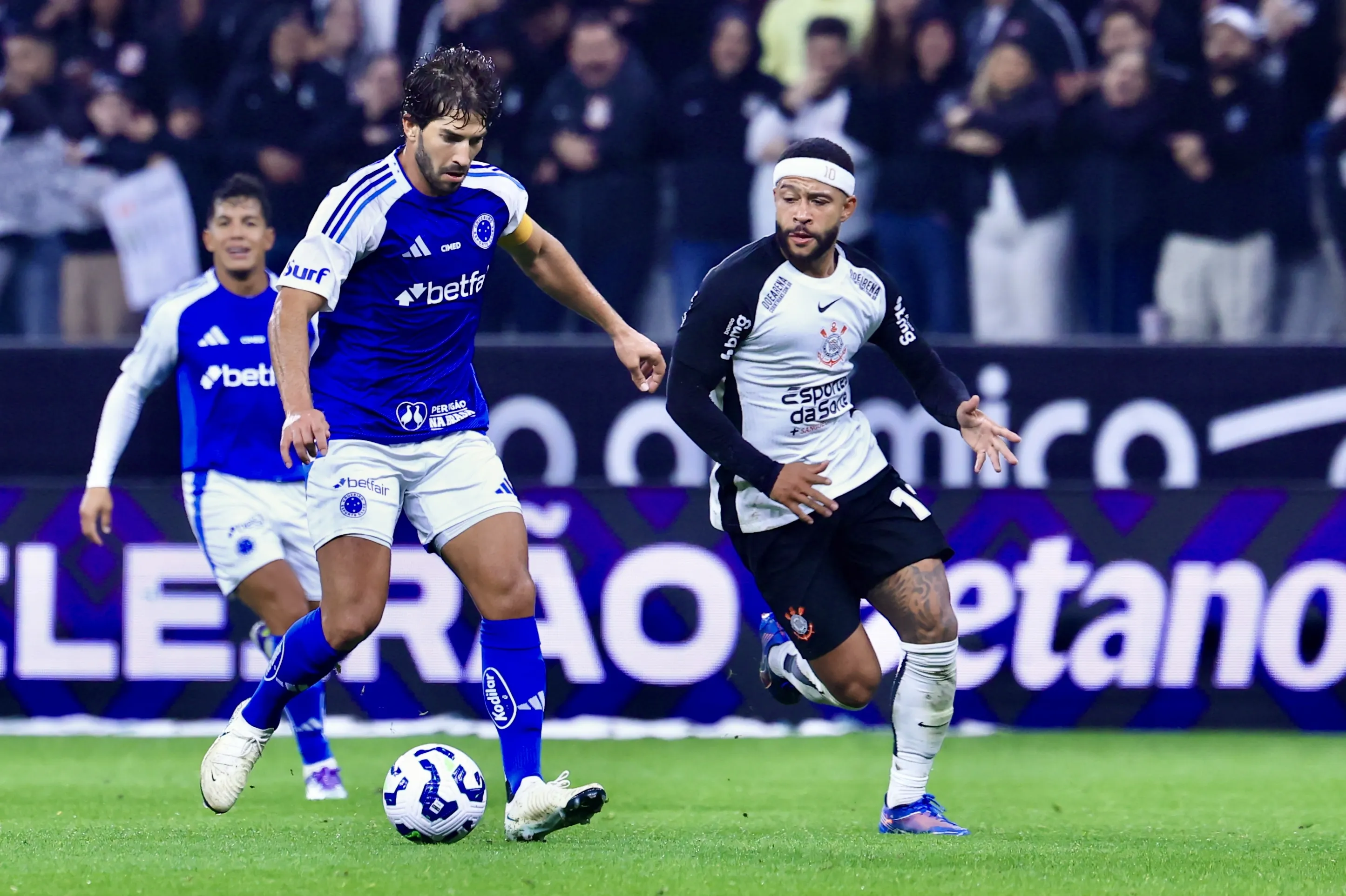 No 1º turno, na Neo Química Arena, as equipes empataram em 0 a 0. Foto: Marcello Zambrana/AGIF