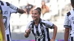 Duda Basílio comemora gol. Foto: Arthur Barreto/Botafogo