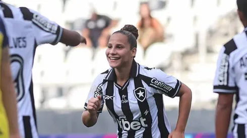 Duda Basílio comemora gol. Foto: Arthur Barreto/Botafogo