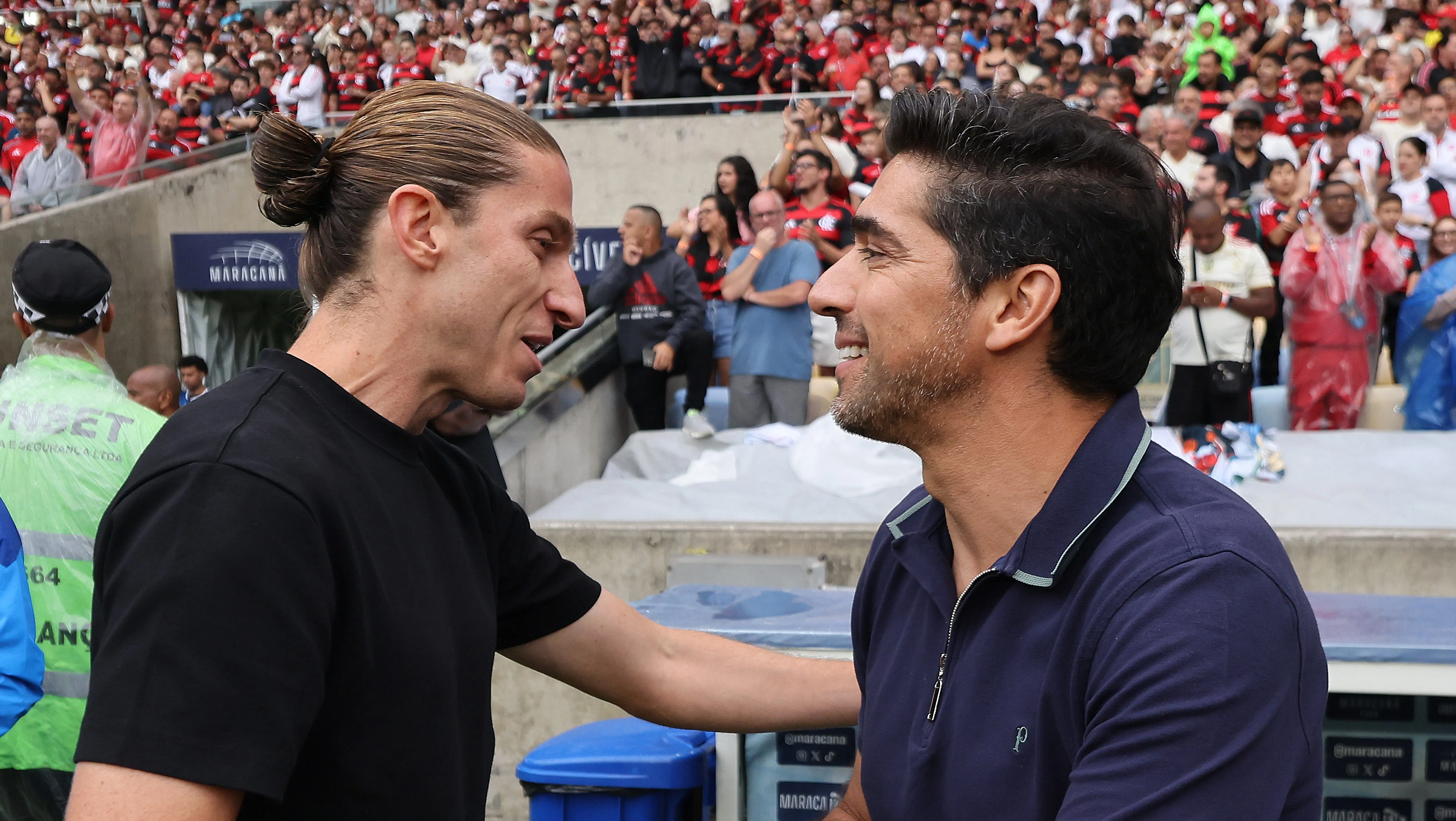 Abel Ferreira e Filipe Luís vão se enfrentar pela primeira vez em uma decisão. Foto: Wagner Meier/Getty Images