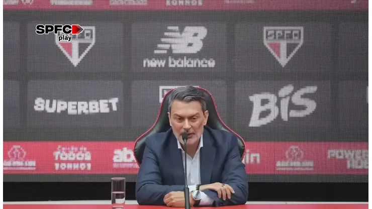 Rui Costa, diretor executivo do São Paulo - Foto: Reprodução/Spfc Play