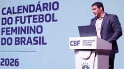 Samir Xaud em evento de divulgação do novo calendário feminino. Foto: Rafael Ribeiro/CBF