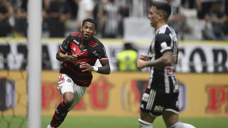 Gonzalo Plata comemora gol do título do Flamengo da Copa Betano do Brasil