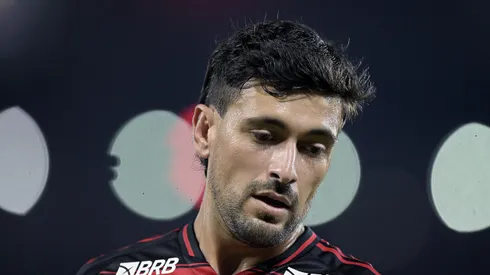 Arrascaeta durante jogo do Fla no Maracanã.