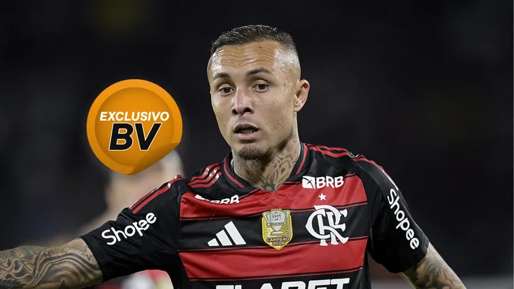 Everton Cebolinha jogador do Flamengo durante partida contra o Fluminense - Foto: Alexandre Loureiro/AGIF