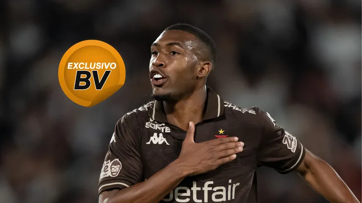 Rayan jogador do Vasco comemora seu gol durante partida contra o Fluminense - Foto: Jorge Rodrigues/AGIF