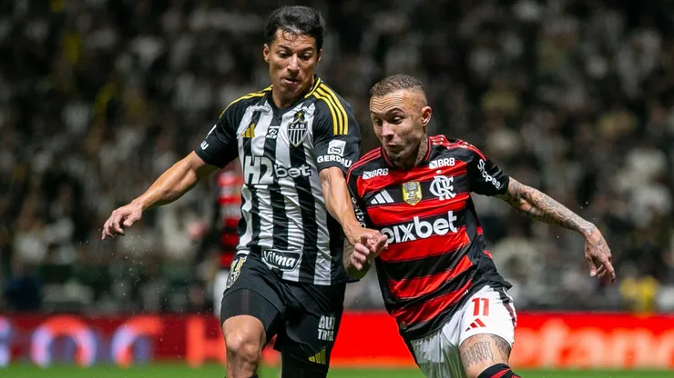 Cebolinha jogador do Flamengo durante partida contra o Atlético-MG - Foto: Fernando Moreno/AGIF
