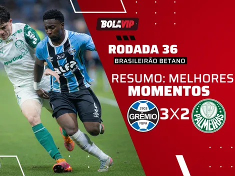 Grêmio vence Palmeiras pro 3 a 2 pelo Brasileirão Betano