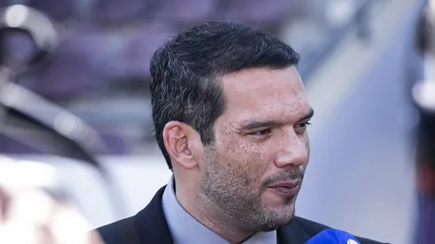 Samir Xaud, presidente da CBF, durante entrevista.