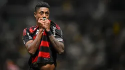 BELO HORIZONTE, BRAZIL - NOVEMBER 25: Bruno Henrique of Flamengo celebrates after scoring the team's first goal during match between Atletico Mineiro and Flamengo as part of Brasileirao 2025 at Arena MRV on November 25, 2025 in Belo Horizonte, Brazil. (Photo by Pedro Vilela/Getty Images)