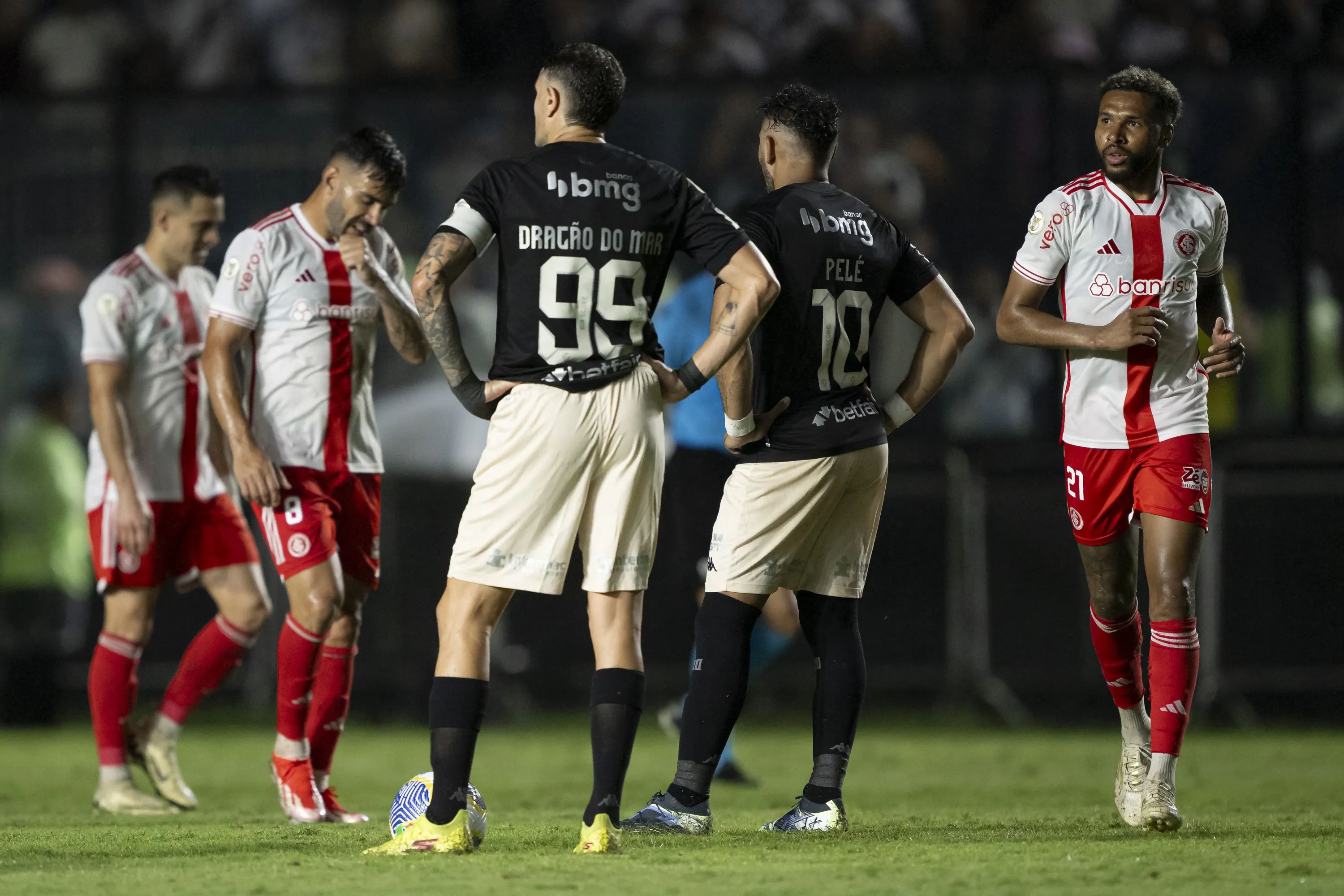Wesley marcou o gol da vitória do Internacional sobre o Vasco em 2024. Foto: Jorge Rodrigues/AGIF