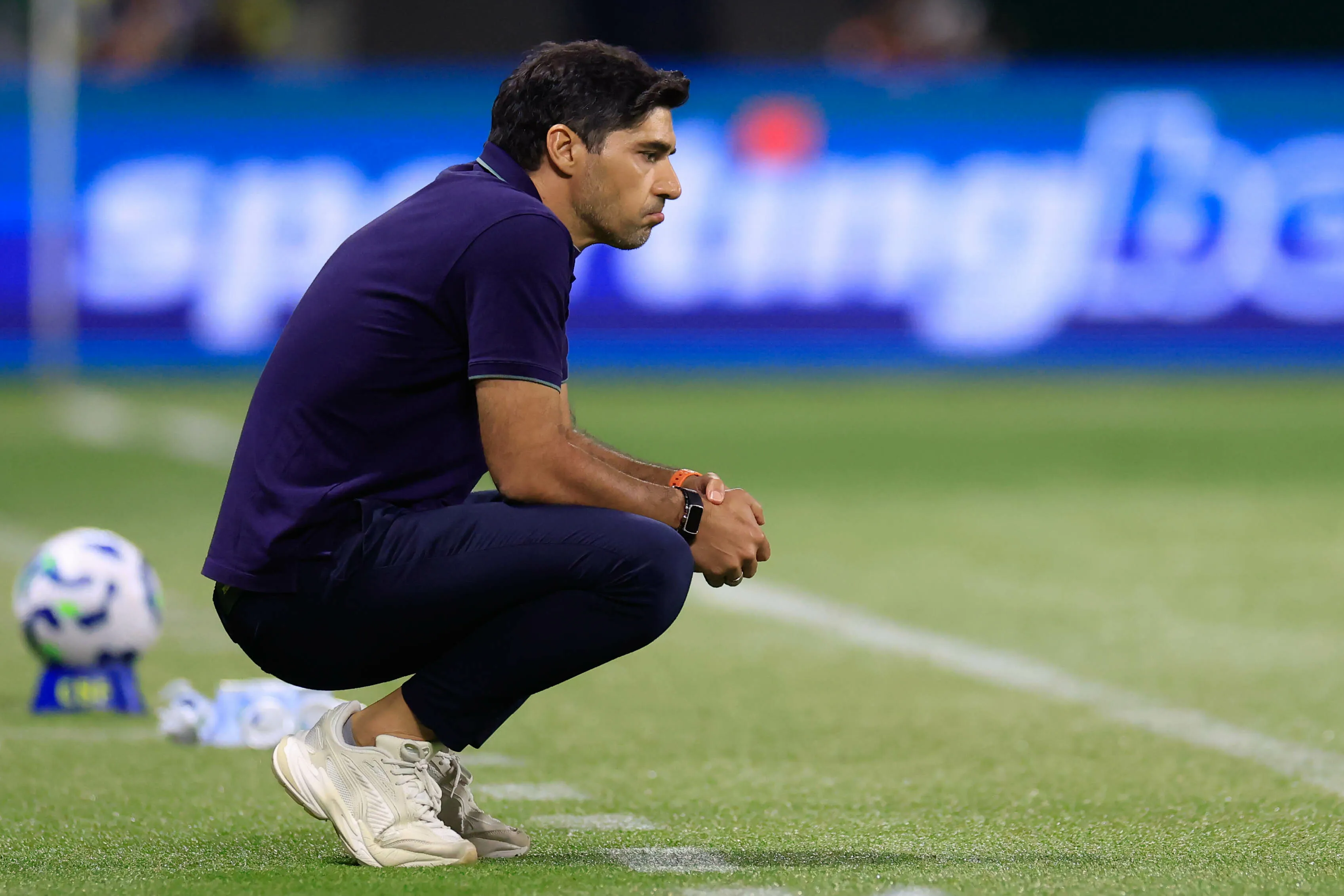 Abel Ferreira tecnico do Palmeiras durante partida contra o Fluminense no estadio Arena Allianz Parque pelo campeonato Brasileiro A 2025. Foto: Marcello Zambrana/AGIF