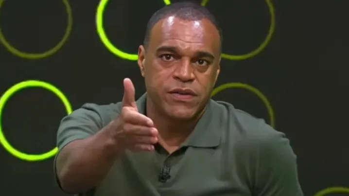 Denílson Show deixa clubismo e parabeniza Flamengo contra o Palmeiras na final da Libertadores - Foto: Reprodução/SporTV.