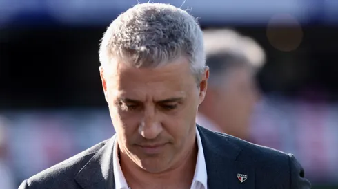 Hernán Crespo, técnico do São Paulo, durante partida contra o Fluminense no estadio Morumbi pelo campeonato Brasileiro A 2025. Foto: Marcello Zambrana/AGIF
