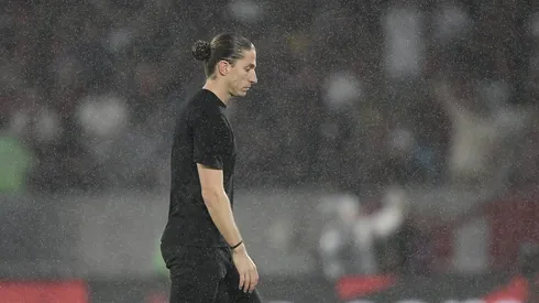Filipe Luis tecnico do Flamengo durante partida contra o Palmeiras no estadio Maracana