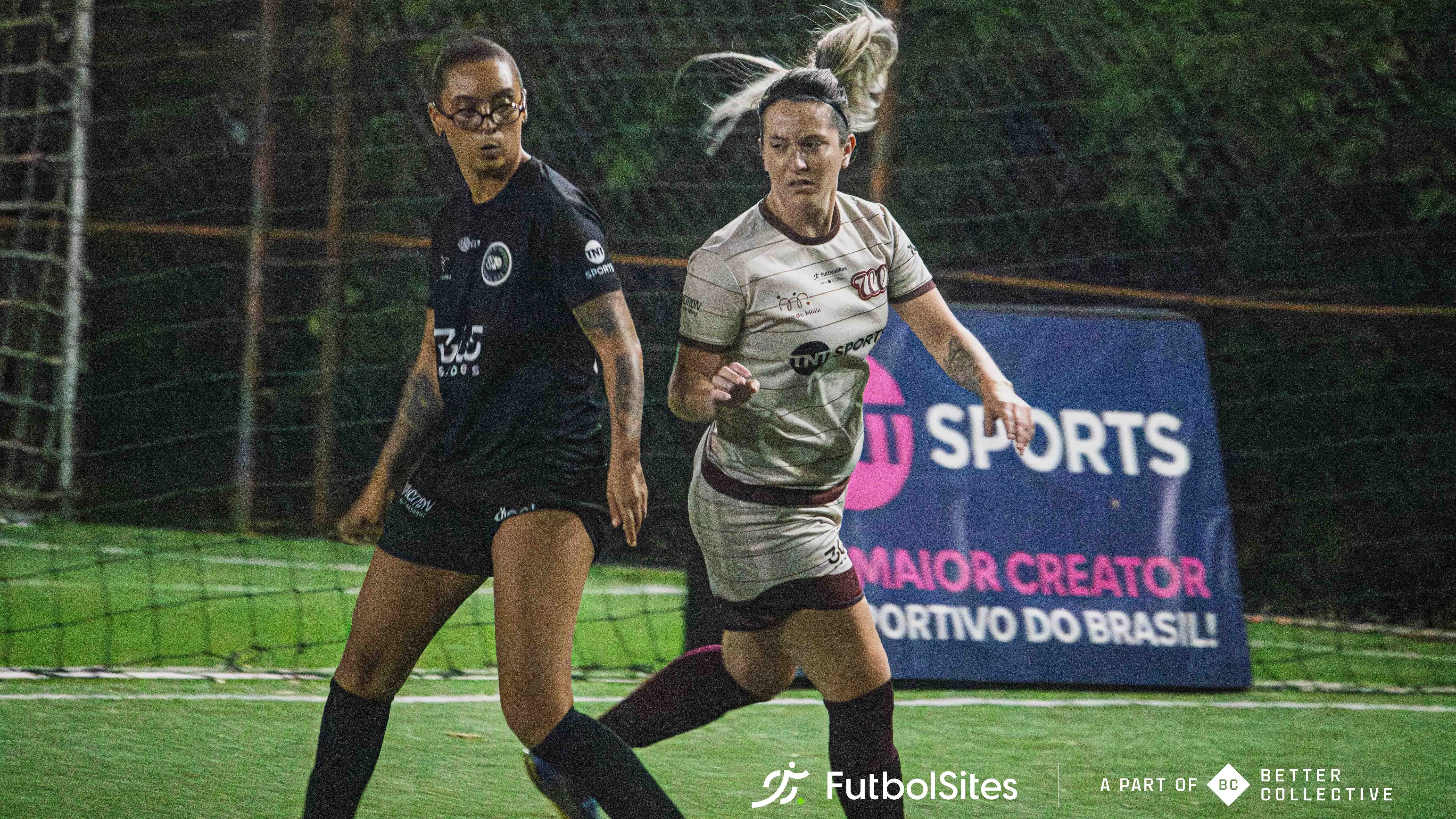 Ana Passos, da WK, fez uma marcação implacável em Cinthia Fernandes e proporcionou um duelo feminino de muito talento e Fair Play – Foto: Gabriel Reinehr/Better Collective