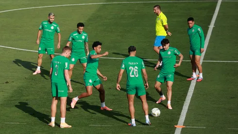 Jogadores do Palmeiras. (Photo by Hector Vivas/Getty Images)