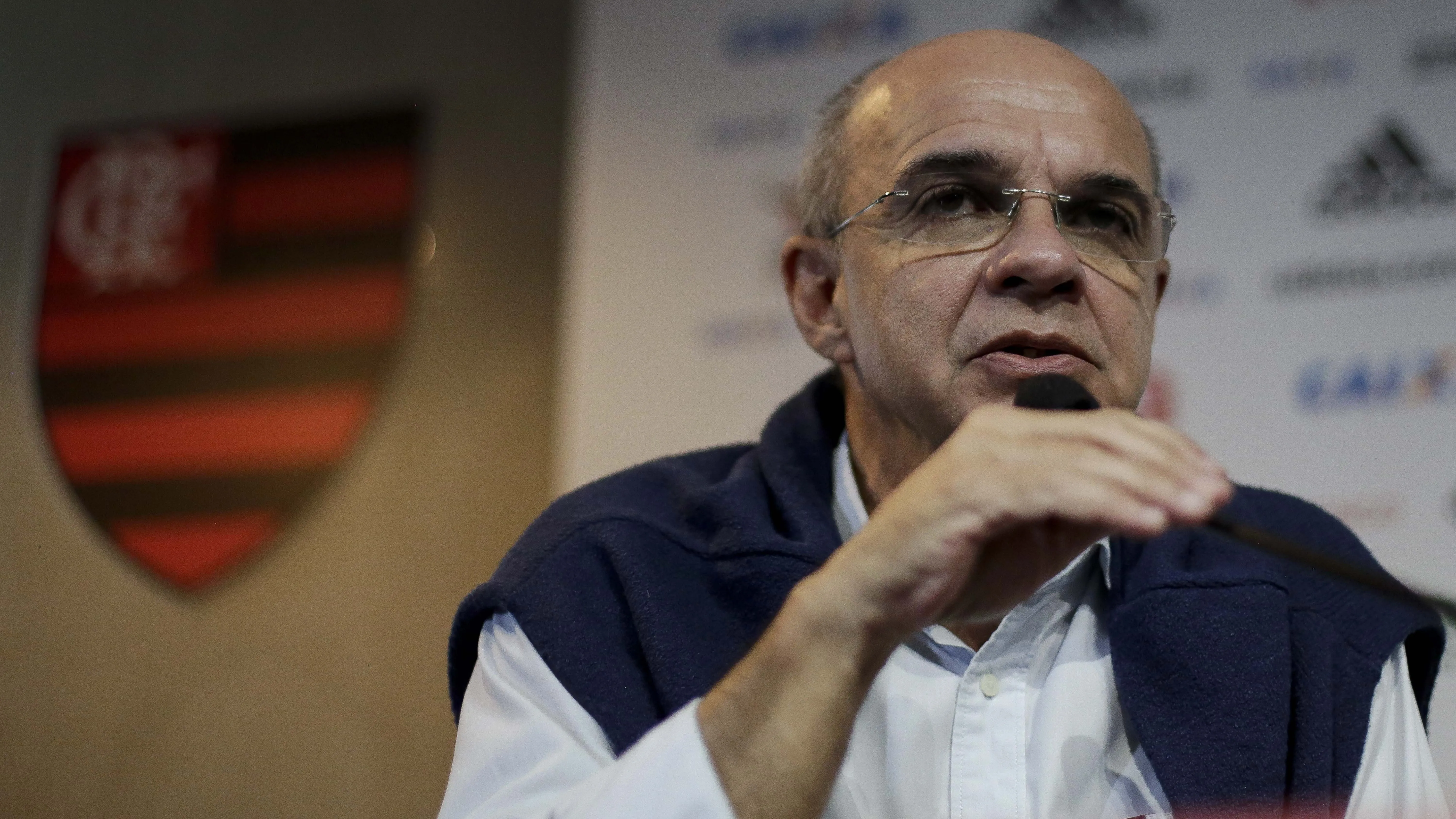 Bandeira de Mello quando era presidente do Flamengo. Foto: Luciano Belford/AGIF
