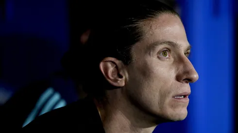 Filipe Luis, técnico do Flamengo, durante partida contra o Bragantino no estadio Maracana pelo campeonato Brasileiro A 2025. Foto: Alexandre Loureiro/AGIF