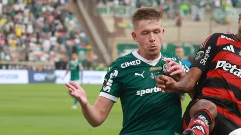 Bruno Fuchs em Palmeiras x Flamengo pela Copa Libertadores - (Photo by Hector Vivas/Getty Images)