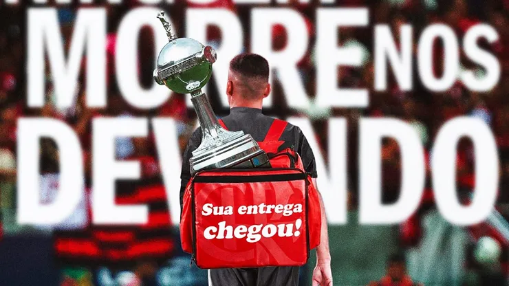 Flamengo provoca Palmeiras. Foto: Reprodução/ Twitter Flamengo