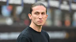 Filipe Luís durante Palmeiras x Flamengo. Photo by Rodrigo Valle/Getty Images