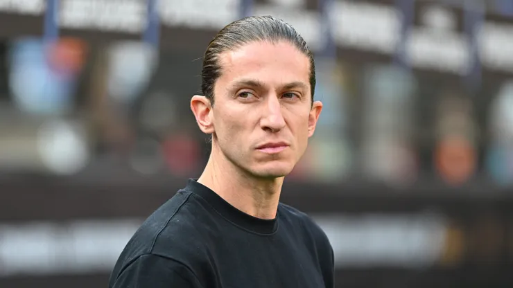 Filipe Luís durante Palmeiras x Flamengo. Photo by Rodrigo Valle/Getty Images