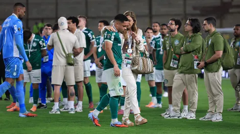 Jogadores do Palmeiras após a final da Copa Libertadores em Lima. (Photo by Buda Mendes/Getty Images)