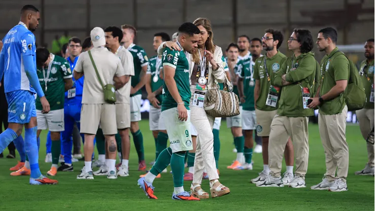 Jogadores do Palmeiras após a final da Copa Libertadores em Lima. (Photo by Buda Mendes/Getty Images)