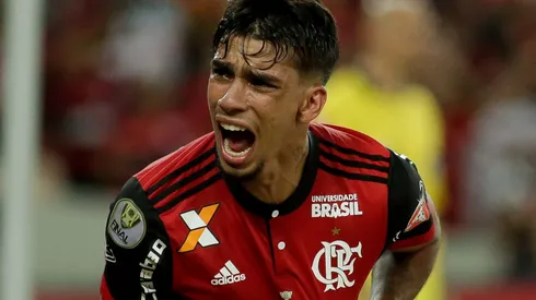 Lucas Paquetá comemorou o título do Flamengo.