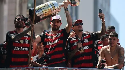Festa do tetra do Flamengo está acontecendo neste domingo (30). Foto: Wagner Meier