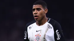 Gui Negão, jogador do Corinthians, durante partida contra o Athletico-PR no estadio Arena Corinthians pelo campeonato Copa Do Brasil 2025. Foto: Marcello Zambrana/AGIF
