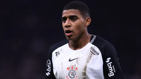 Gui Negão, jogador do Corinthians, durante partida contra o Athletico-PR no estadio Arena Corinthians pelo campeonato Copa Do Brasil 2025. Foto: Marcello Zambrana/AGIF