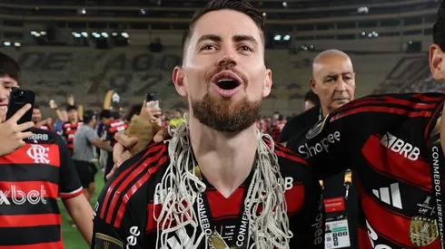 Jorginho conquistou seu primeiro título com a camisa do Flamengo (Photo by Hector Vivas)