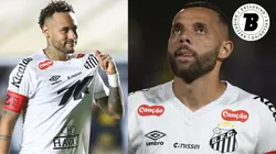 Neymar e Guilherme em ação pelo Santos - Fotos: Mauricio De Souza/AGIF e Anderson Romão/AGIF