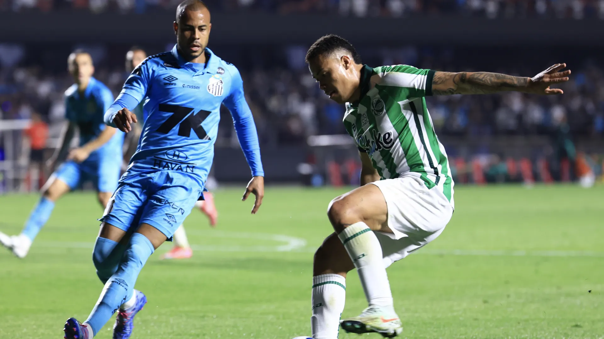 Santos e Juventude vão se enfrentar novamente pelo Brasileirão Betano – Foto: Marcello Zambrana/AGIF