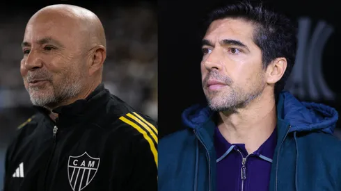 Sampaoli e Abel Ferreira vão se enfrentar nesta quarta-feira (3) - Fotos: Jorge Rodrigues/AGIF e Marcello Zambrana/AGIF