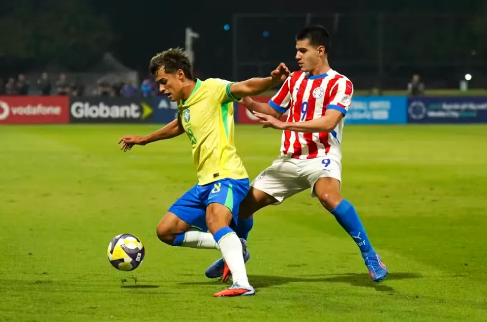 Tiaguinho, do Grêmio, disputou o Mundial Sub-17 pela Seleção Brasileira – Foto: Nelson Terme/CBF