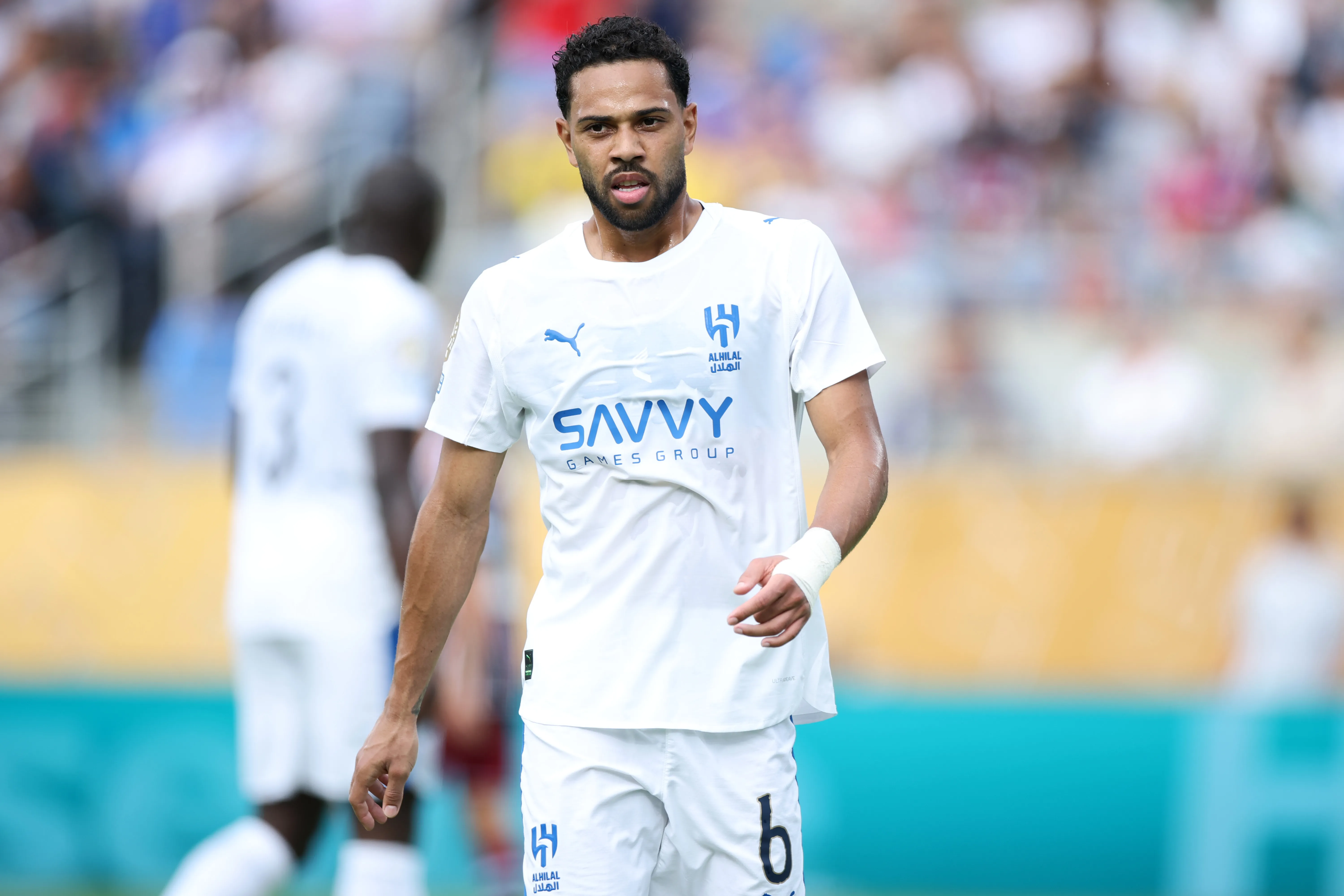 Renan Lodi durante a partida do Mundial de Clubes. Photo by Alex Grimm/Getty Images