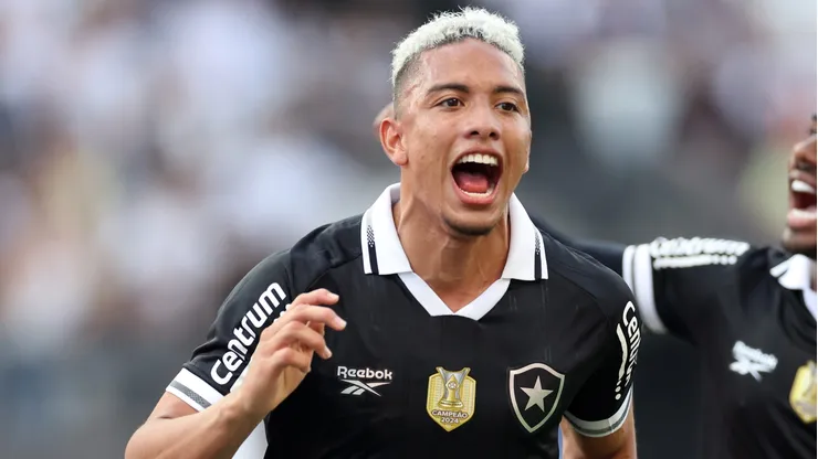 Barrera comemora gol em Corinthians x Botafogo. Foto: Vitor Silva/Botafogo