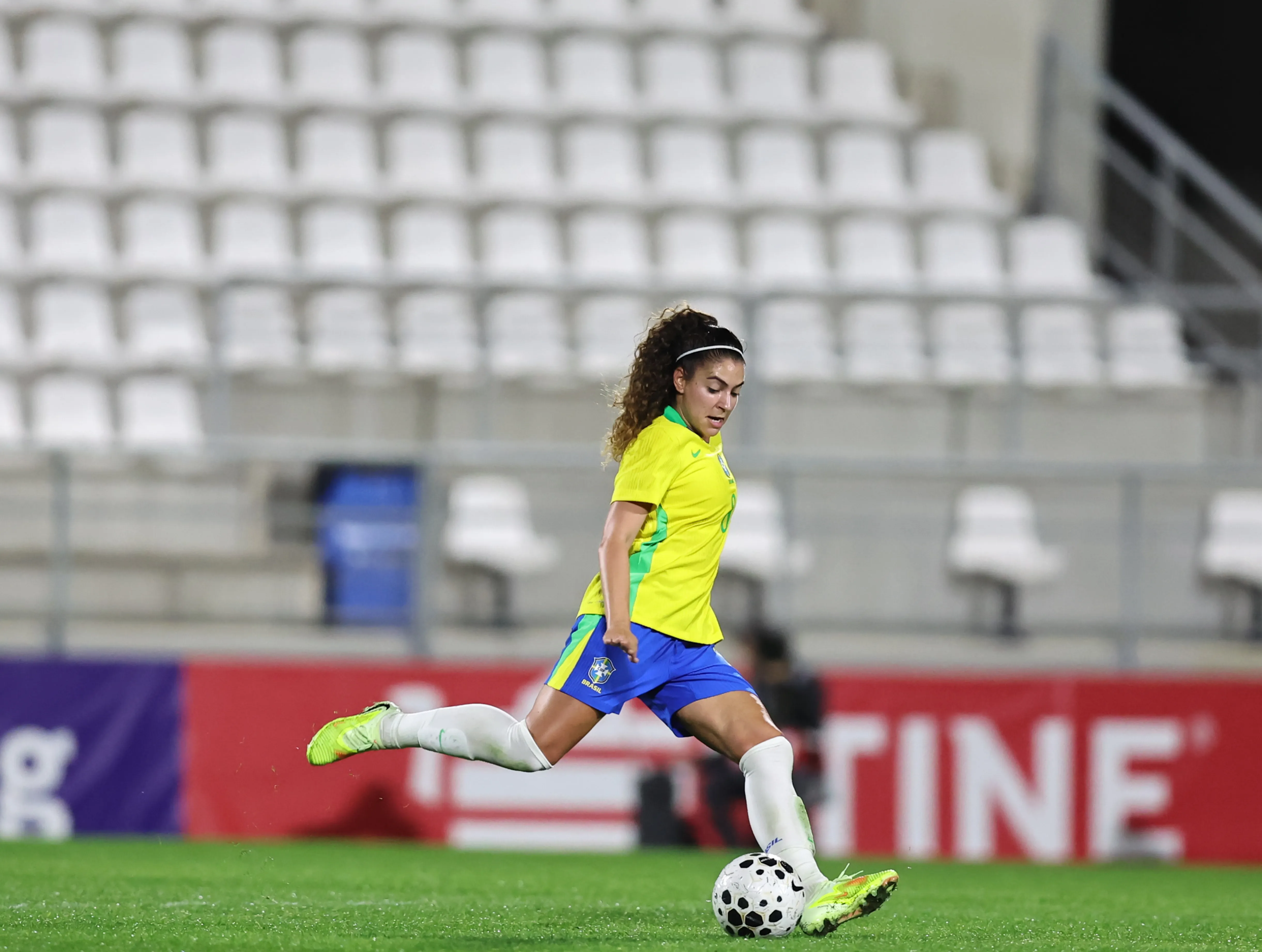 Angelina durante Data FIFA. Foto: Lívia Villas Boas/CBF